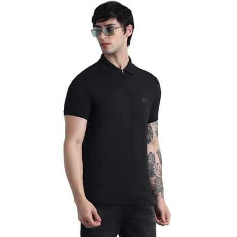 Jack & Jones Mens Black Slim Fit T-Shirt
