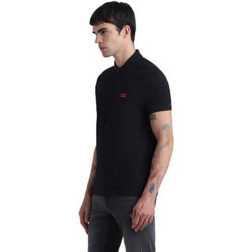 Jack & Jones Mens Black Slim Fit T-Shirt