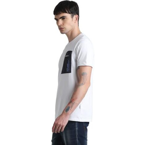 Jack & Jones Mens White Regular Fit T-Shirt
