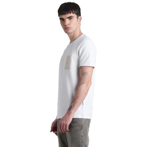 Jack & Jones Mens White Regular Fit T-Shirt