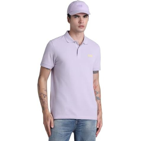 Jack & Jones Mens Lavender Slim Fit Polo