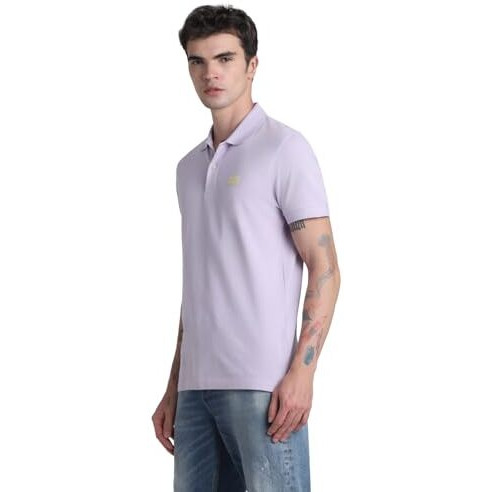 Jack & Jones Mens Lavender Slim Fit Polo