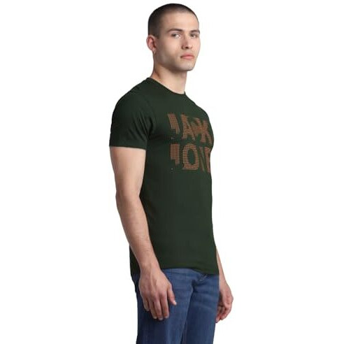 Jack & Jones Mens Green Slim Fit T-Shirt
