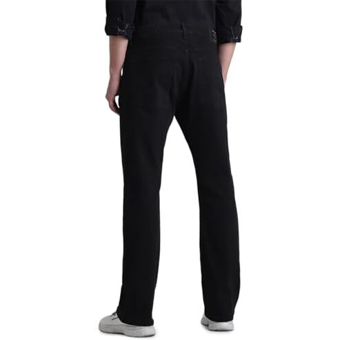 Jack & Jones Mens Black Ray Bootcut High Rise Jeans