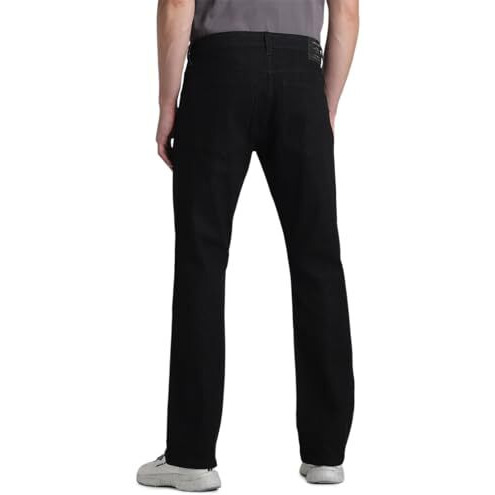 Jack & Jones Mens Black Ray Bootcut High Rise Jeans