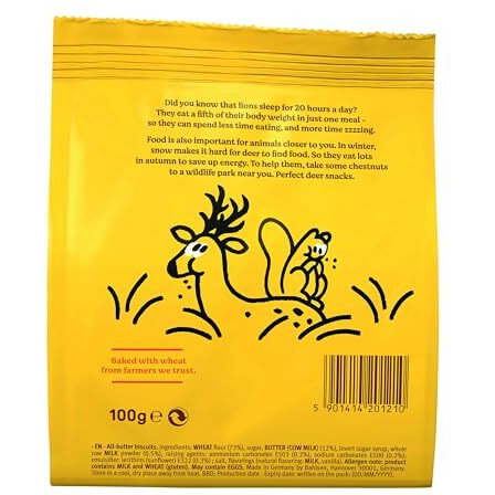 Bahlsen Leibniz Zoo Original Butter Biscuit, 100 G