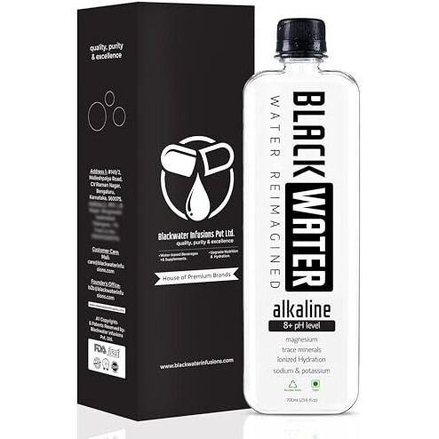 Blackwater Alkaline Water, 8+ Ph Level, With Magnesium And Trace Minerals. Alkaline 700Ml (Pack Of 1)