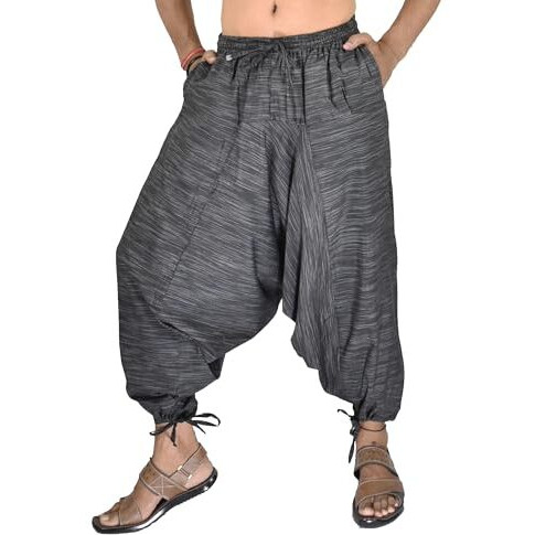 Whitewhale Men & Women's Regular Fit Harem Pant (India-1902_Orange_Free Size), Mid Rise