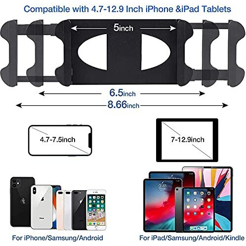 Hold Up Tabletop Tablet Holder Stand, Ipad Stand Floor Height Adjustable Tablet Tripod Stand For Ipad Mini 1, 2, 3, Ipad Air, Ipad 2, 3, 4, 5, 6 And Most 7-10 Inches Tablets, Easy Carrying Bag