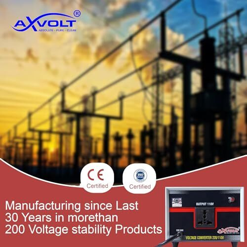 220V To 110V Voltage Converter 1500W Axvolt Crysta Step Down Transformer For Us Appliances Used In India