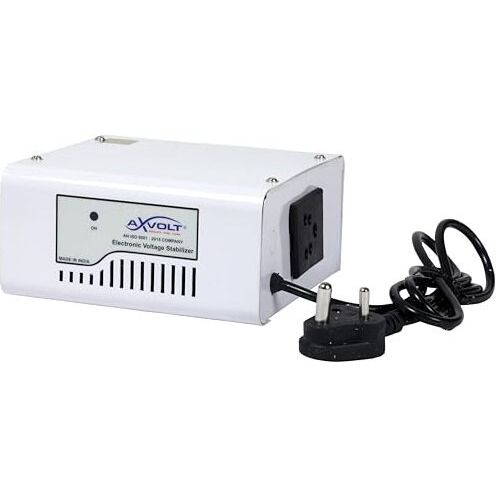Axvolt 500 W Copper Voltage Stabilizer For Double Door Fridge Refrigerator Up To 450 Litre (White)