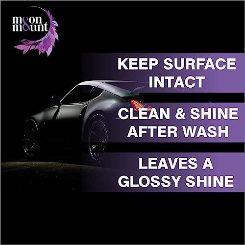Moon And Mount Car Washing Liquid, Car Wash Shampoo, Safe For Cars, Trucks, Motorcycles, Rvs & More, Wash Liquid For Car And Bike - 5 Liter (Lavender)
