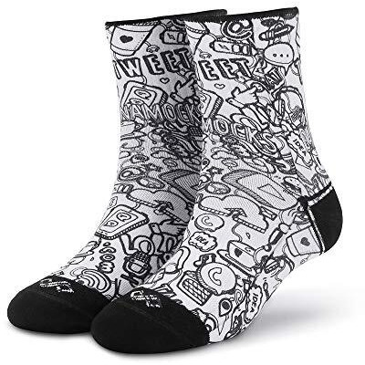 Dynamocks Social Circle Men & Women Ankle Length Socks (Large (8-10))