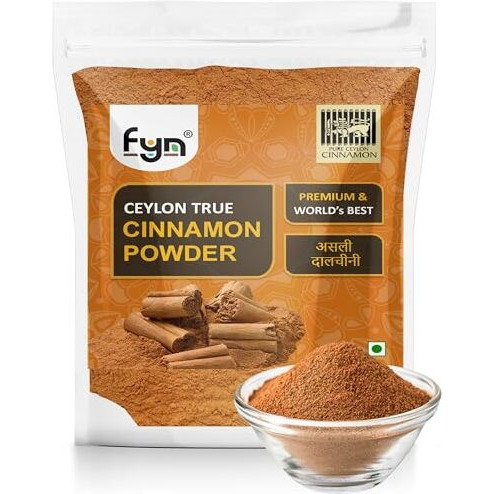 Fyn Ceylon Cinnamon Powder (200G) - Authentic True Sri Lankan Dalchini Stick Powder | World's Finest | Low Coumarin