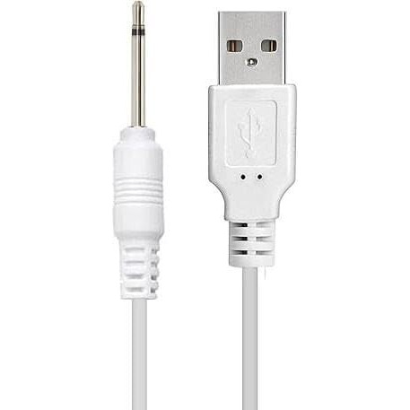 Dazzliq Usb To Dc 2.5Mm Power Cable 1 Meter Replacement Charging Cable For Toys Beauty Devices Cactus Toy Charger Cable Only Universal Usb Charger Cable Byjus Learn Station Tablet Charger (White)