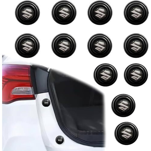 Dazzliq 12 Pcs Rubber Car Door Shock Absorber Car Door Guard Car Door Protector For Fronx, Vitara, Brezza, Swift, Baleno, Ertiga, Wagonr, Alto, Dzire, Xl6, Celerio, Eeco, Ciaz, Ignis Car Accessories