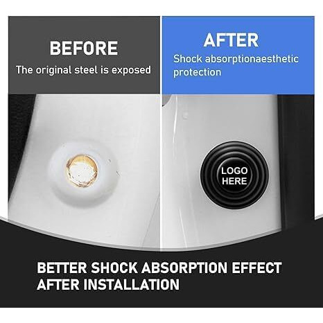 Dazzliq 12 Pcs Rubber Car Door Shock Absorber Car Door Guard Car Door Protector For Fronx, Vitara, Brezza, Swift, Baleno, Ertiga, Wagonr, Alto, Dzire, Xl6, Celerio, Eeco, Ciaz, Ignis Car Accessories