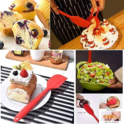 Bagonia 600f High Heat-Resistant Premium Silicone Spatula, Bpa-Free One Piece Seamless Design, Non-Stick Rubber With 18/8 Stainless Steel Core, Cooking/Baking Utensil