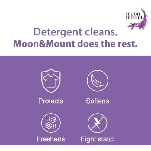 Moon & Mount Liquid Detergent 5 Litre Top Load Front Load, Detergent Liquid For Washing Machine - Balanced Ph, Non-Toxic (Lavender)