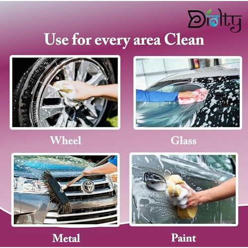 Diolty Car Shampoo With Extra Foaming For Car Care And Cleaning, Concentrated Washing Liquid, Ph Balanced 5L (Rose)