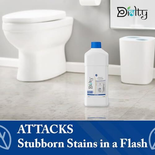 Diolty Toilet Cleaner 1 Liter I Antibacterial Remove 99.9% Germs I Tough On Stain | Long Lasting Freshness (Fresh)