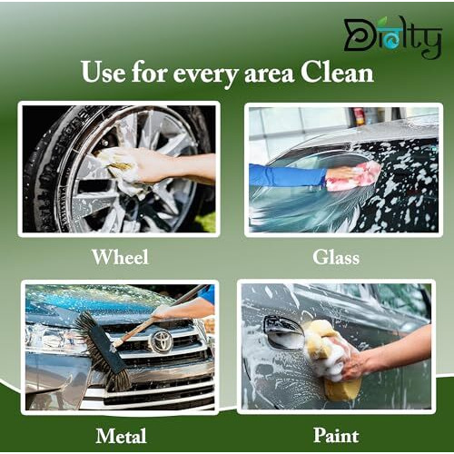 Diolty Car Shampoo With Extra Foaming For Car Care And Cleaning, Concentrated Washing Liquid, Ph Balanced 1L (Green Apple)