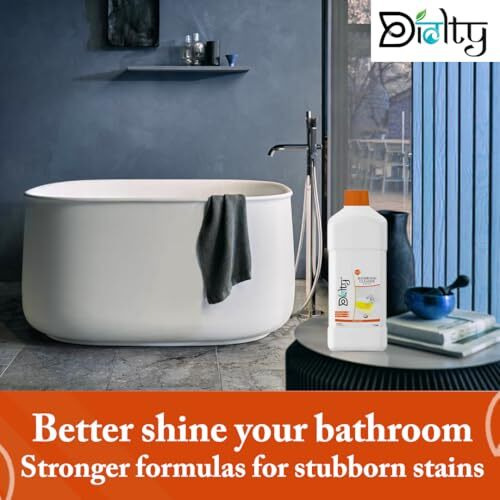 Diolty Bathroom Cleaner Liquid 1 Liter | Bathroom Floor Cleaner, Removes 99.9% Germs, Used On Tap & Shower, Tile, Wash Basin, Wall Stain - 1 Liter(Fresh)