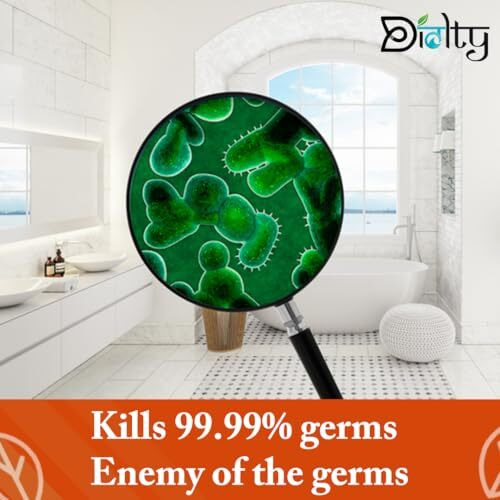 Diolty Bathroom Cleaner Liquid 1 Liter | Bathroom Floor Cleaner, Removes 99.9% Germs, Used On Tap & Shower, Tile, Wash Basin, Wall Stain - 1 Liter(Fresh)
