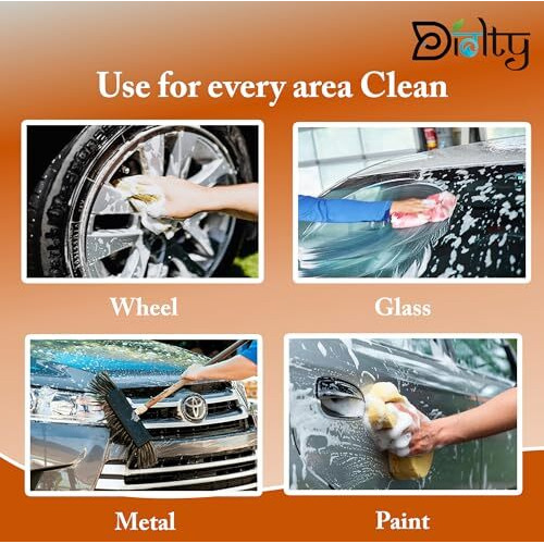 Diolty Car Shampoo With Extra Foaming For Car Care And Cleaning, Concentrated Washing Liquid, Ph Balanced 5L (Orange)