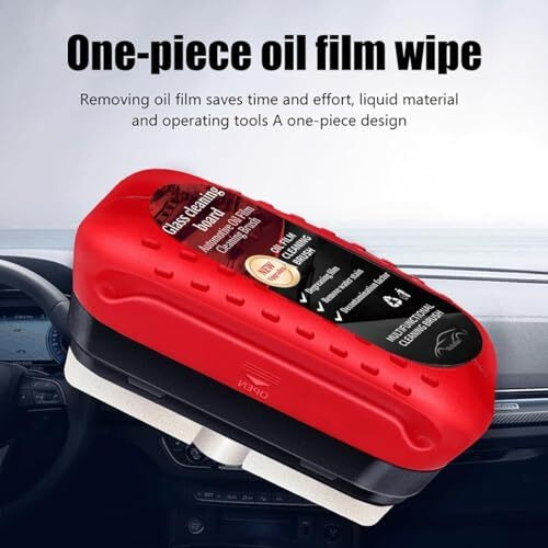 Olafur Automotive Oil Film Cleaning Brush, Glass Cleaning Board, Car Glass Oil Film Removal Cleaner, Powerful Windshield Cleaner & Oil Film Remover, Enhance Visual Effect Of Windshield
