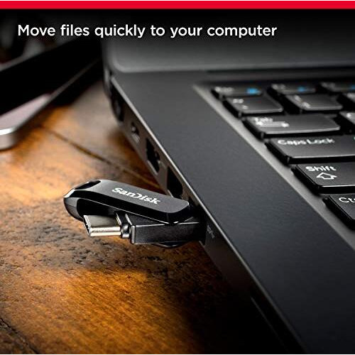 Sandisk Ultra Dual Drive Go Usb3.0 Type C Pendrive For Mobile (Black, 32 Gb, 5Y - Sdddc3-032G-I35)