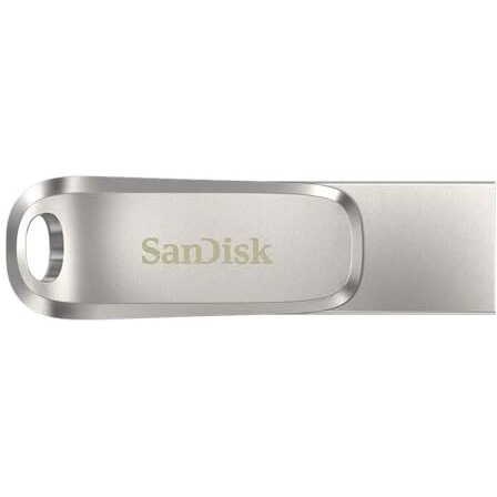 Sandisk Ultra Dual Drive Luxe Usb_C Type-C 128Gb, Otg, Upto 400Mb/S, Pendrive, Silver, 5Y Warranty (Sdddc4-128G-I35)