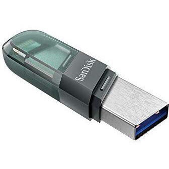 Sandisk Ixpand Usb 3.0 Flash Drive Flip 64Gb, For Ios And Windows, Metalic