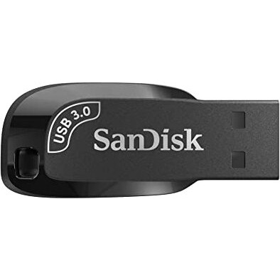 Sandisk Ultra Shift 128Gb, Usb 3.0, Flash Drive, 100Mb/S R, Pendrive, Black (Sdcz410-128G-I35)