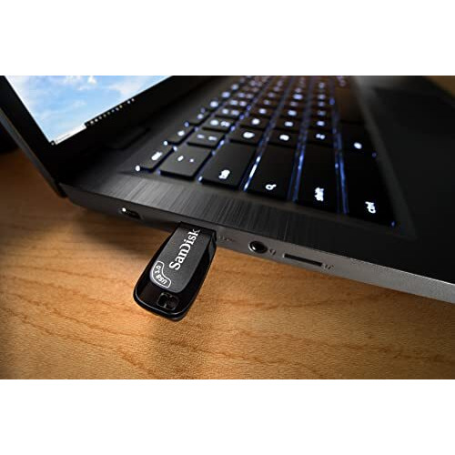 Sandisk Ultra Shift 128Gb, Usb 3.0, Flash Drive, 100Mb/S R, Pendrive, Black (Sdcz410-128G-I35)