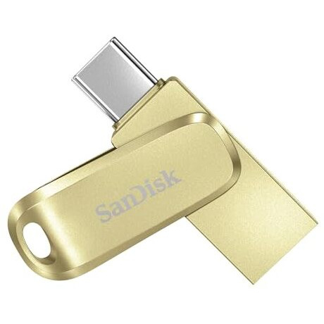 Sandisk Ultra Dual Drive Luxe Type-C 512Gb, Otg, Upto 400Mb/S, Pendrive, Gold, 5Y Warranty (Sdddc4-512G-I35Gd)