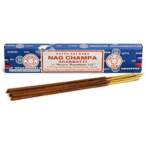 Satya Sai Baba Original Nag Champa Joss Incense Sticks 15G Box (3 Packs)