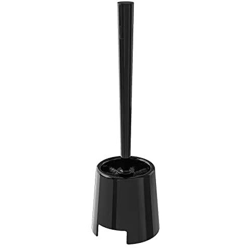 Ikea Hardwearing And Durable Toilet Brush With Holder (Black), Polypropylene,Plastic,Metal,Steel