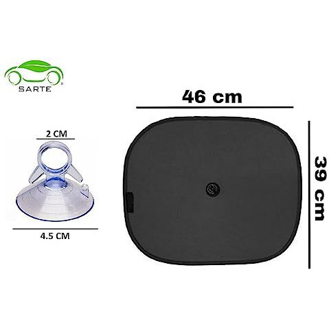 Sarte Car Sun Shade For Side Windows (Black)