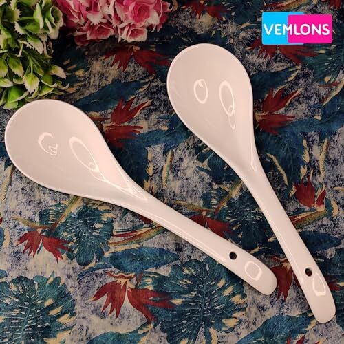 Vemlons 3-Piece Ceramic Serving Spoon Set - 23 Cm