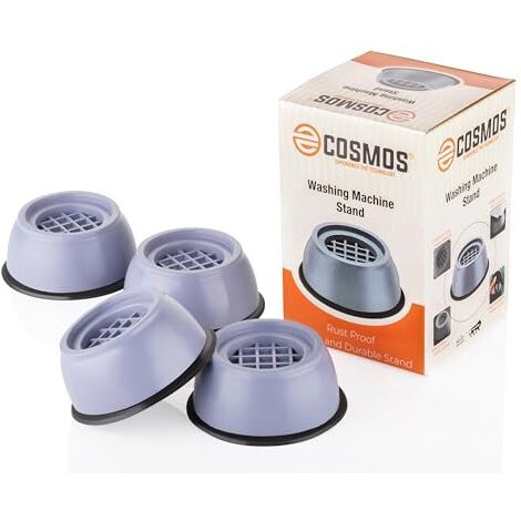 E-Cosmos Refrigerator Stand, Washing Machine Stand,Furniture Base Stand, Fridge Stands For Single Door And Double Door (Pack Of 4) (Grey), Medium
