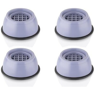 E-Cosmos Refrigerator Stand, Washing Machine Stand,Furniture Base Stand, Fridge Stands For Single Door And Double Door (Pack Of 4) (Grey), Medium