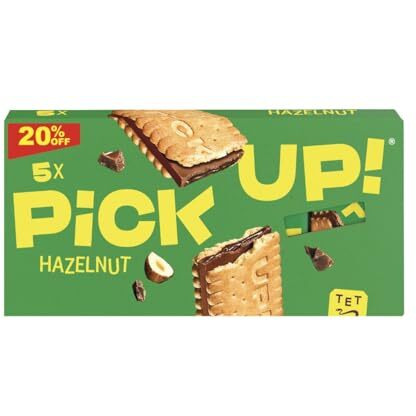 Bahlsen Pick Up -Milk Chocolate Hazelnut Filling Between Two Crisp Biscuit Bar - 5Pcs 28 Grams Each 140 Grams