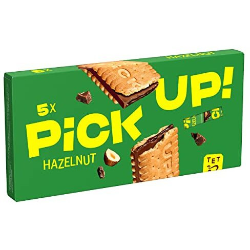 Bahlsen Pick Up -Milk Chocolate Hazelnut Filling Between Two Crisp Biscuit Bar - 5Pcs 28 Grams Each 140 Grams