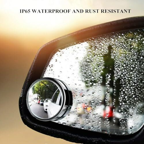 Even 2" Round Hd Glass Convex 360 Wide Angle Side Rear View Mirrors, Pack Of 2, For Cars, Suvs, And Trucks
