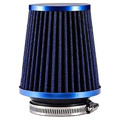 Generic Automotive Air Filter Round Tapered Universal Cold Air Intake - Blue