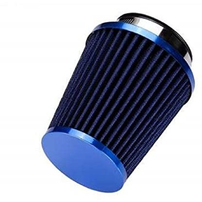 Generic Automotive Air Filter Round Tapered Universal Cold Air Intake - Blue