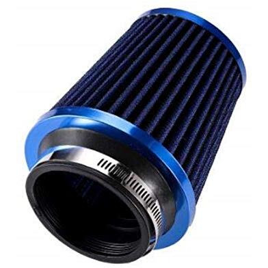 Generic Automotive Air Filter Round Tapered Universal Cold Air Intake - Blue