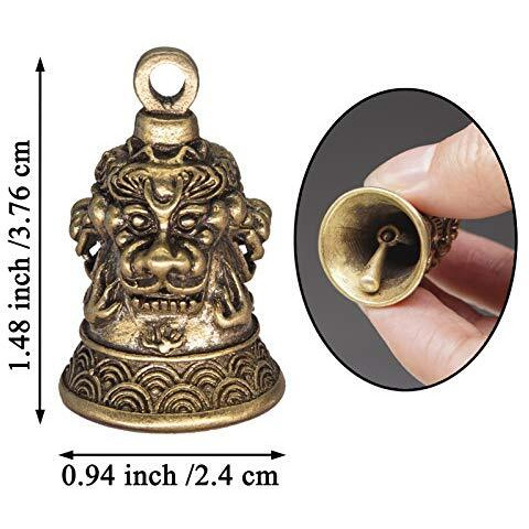 Guardian Brass Luck Bell For Motorcycle Car Bike Key Ring