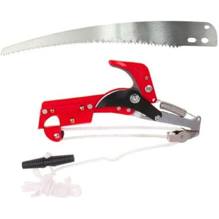 Homdum Extendable Hand Powered Tree Pruner Saw Head Without Pole 350Mm Tree Pruning Saw Branch Cutter For Sawing & Shearing Lopper Harvester Clipper Fruit Picker 2.5M Rope Line